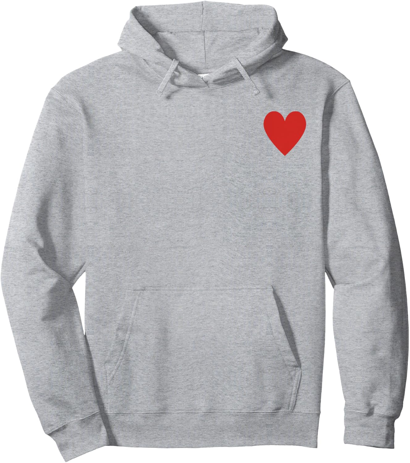 Little Heart , gray Hoodie - Hoodie | Ash