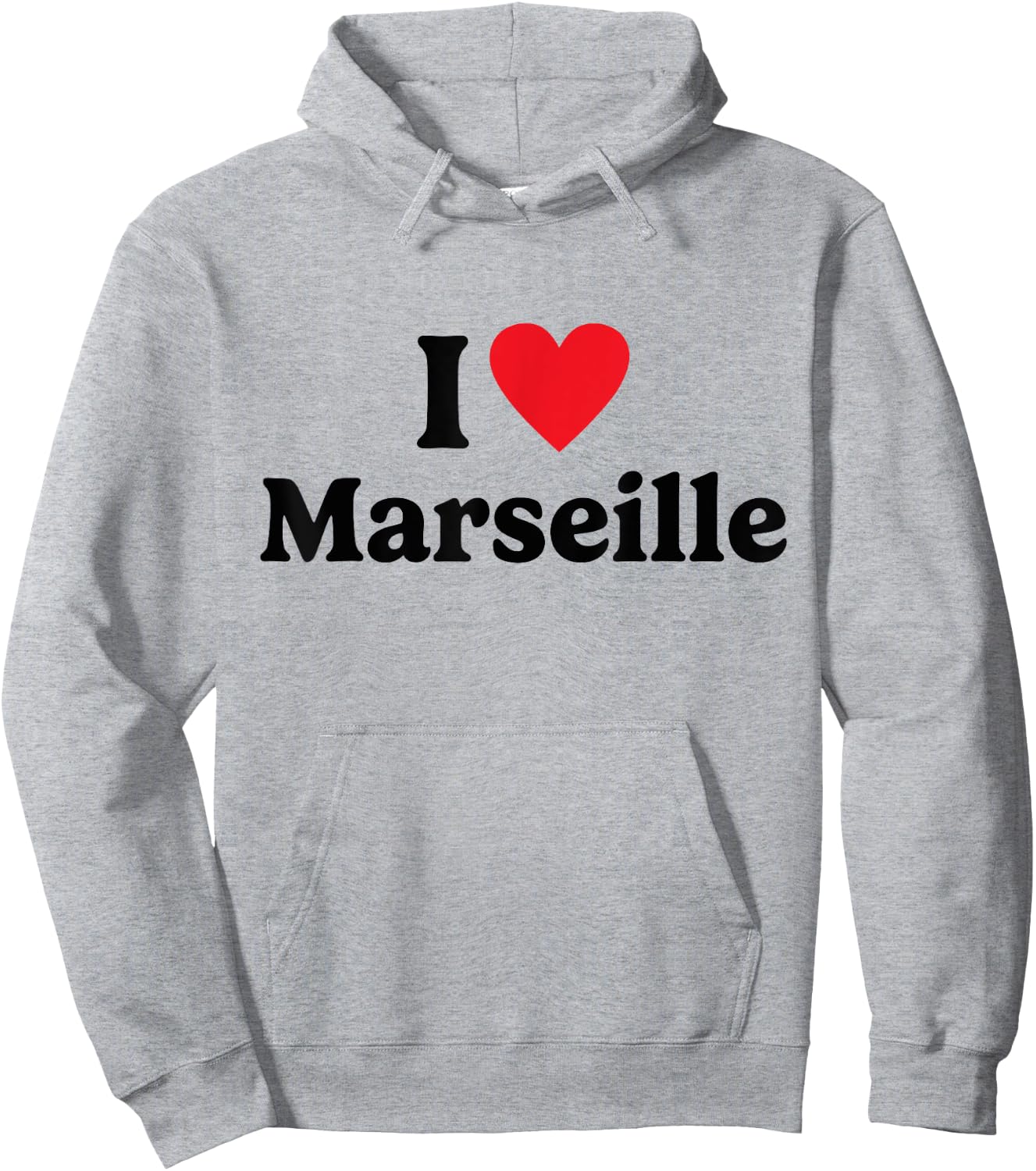 I love Marseille , white, S Hoodie - Hoodie | Ash