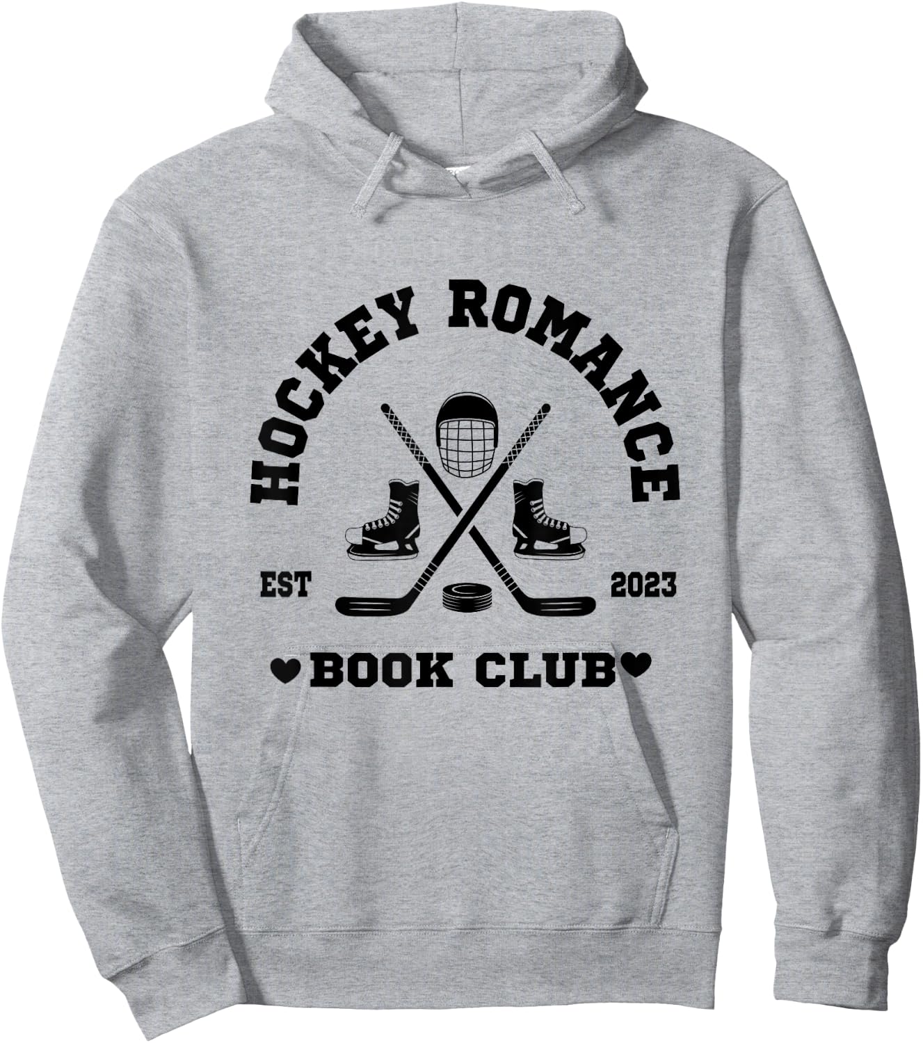 Hockey Romance Book Club Hoodie - Hoodie | Ash