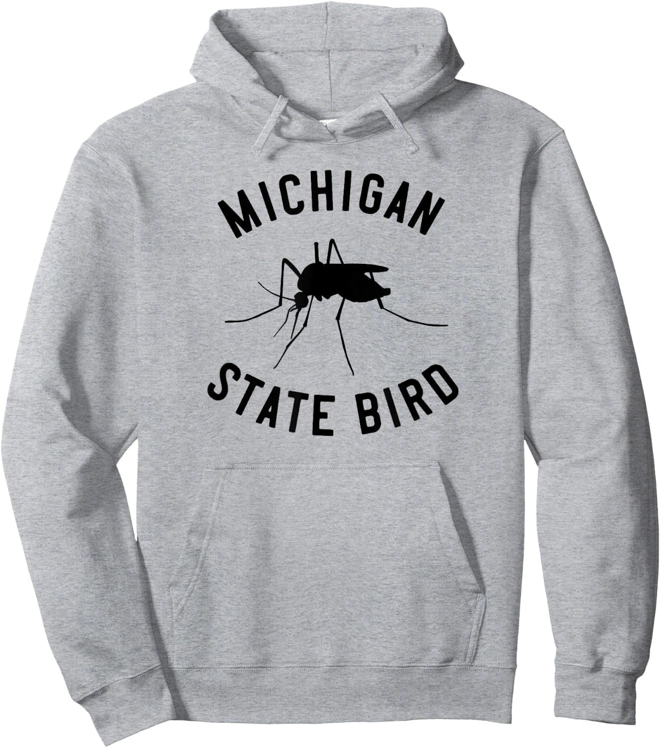 Classic Michigan Mosquito State Bird Hoodie - Hoodie | Ash