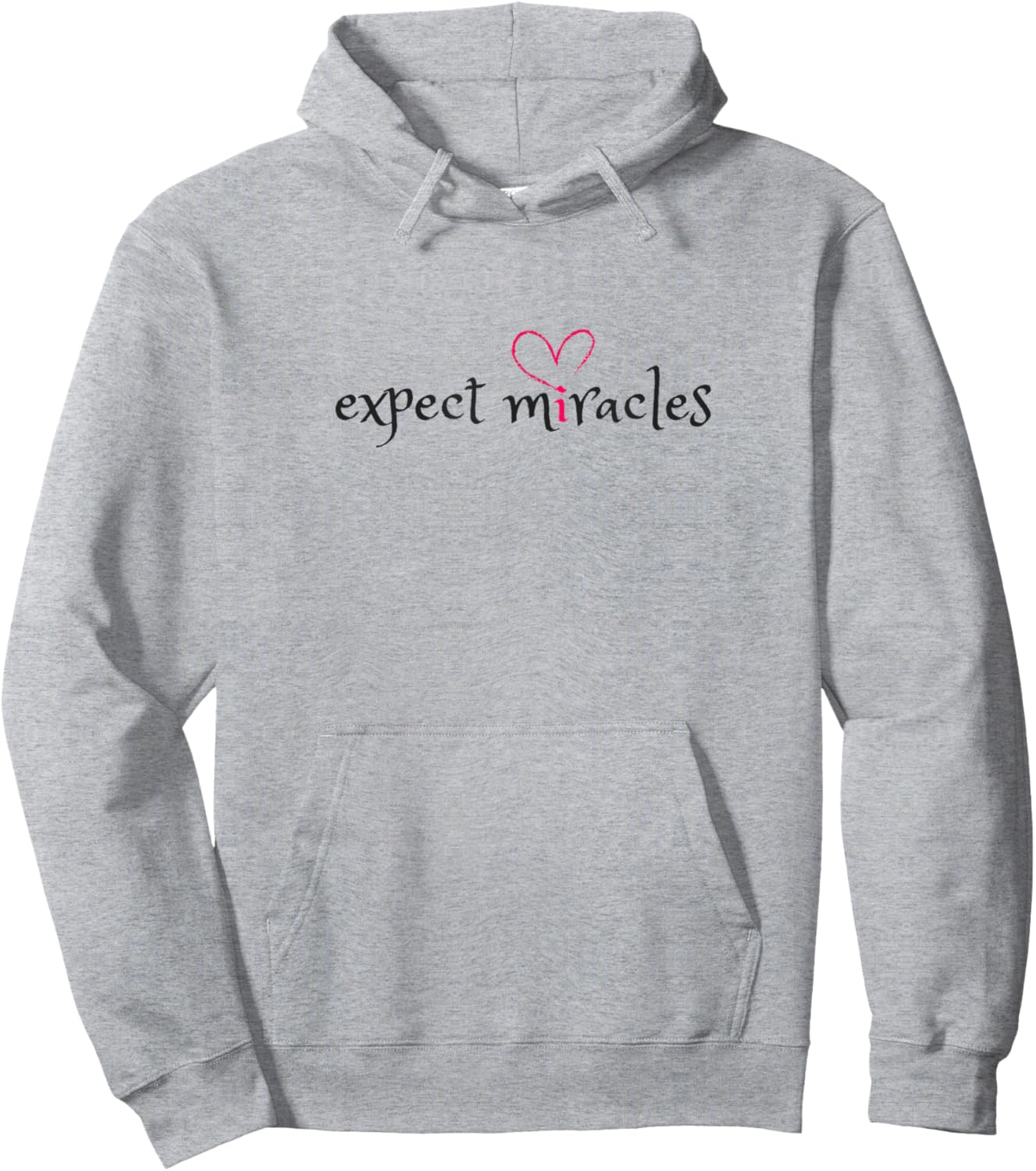 Expect Miracles Women's Spiritual Hoodie - Hoodie | Ash