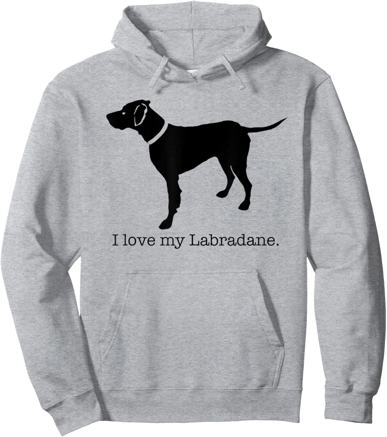 I love my labradane design Hoodie - Hoodie | Ash