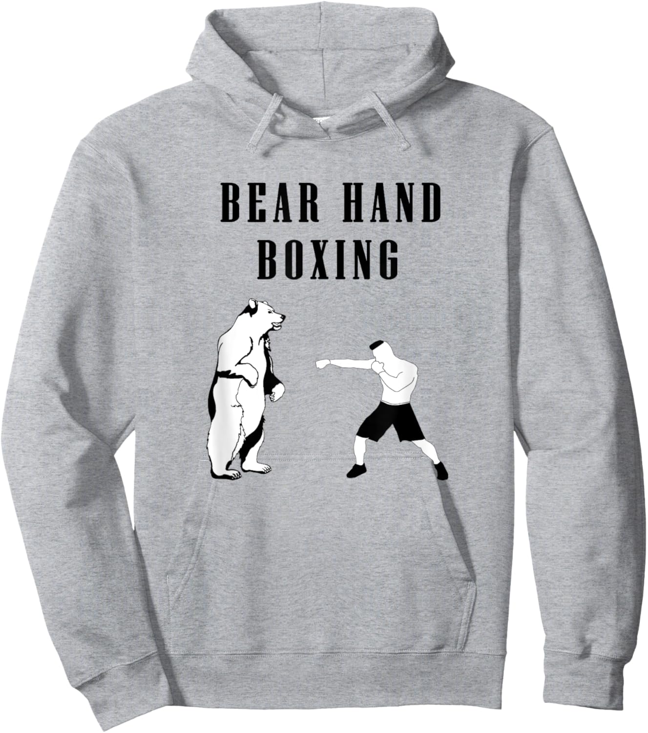 Bear hand boxing Hoodie - Hoodie | Ash