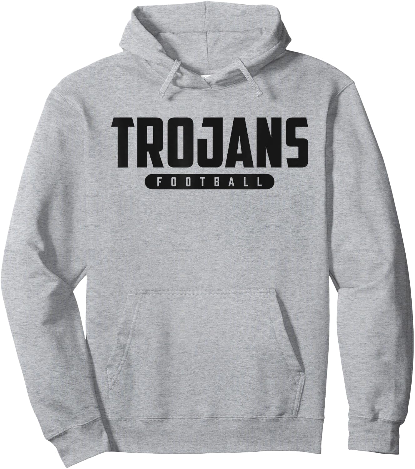 Green Sea Floyds Trojans Football Hoodie - Hoodie | Ash