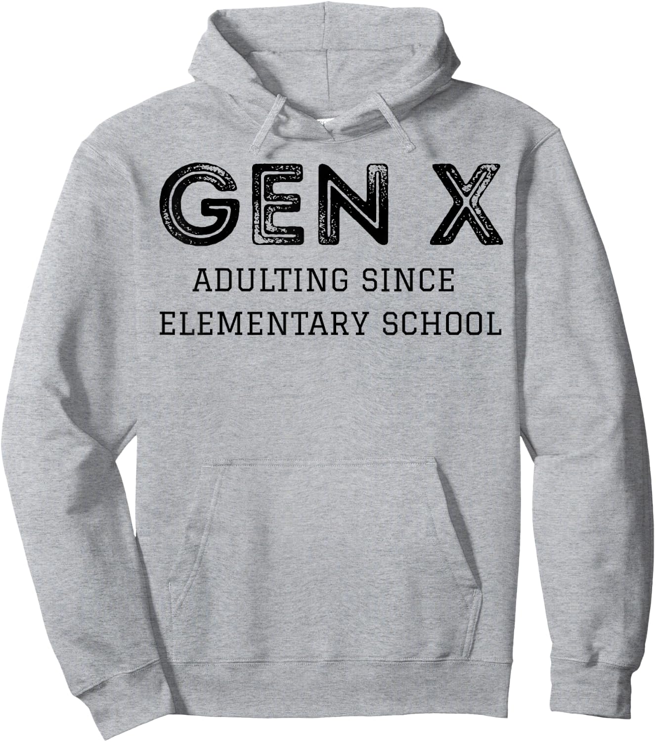 Gen X Adulting Since Elementary School Hoodie - Hoodie | Ash