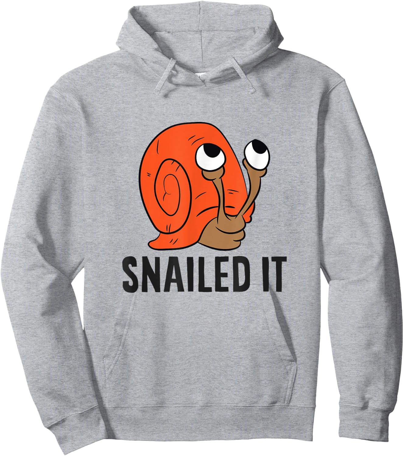 Snailed It Funny Snails Hoodie - Hoodie | Ash