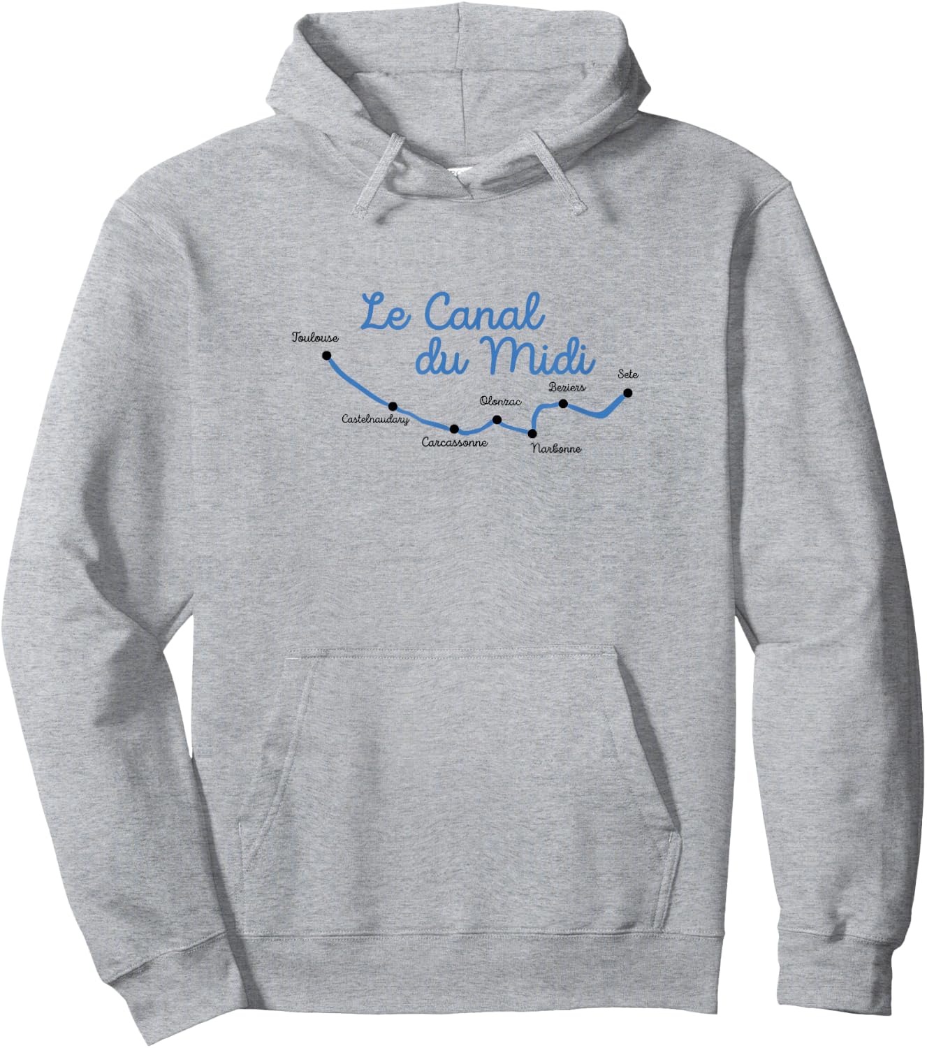 Canal du midi - Toulouse Hoodie - Hoodie | Ash