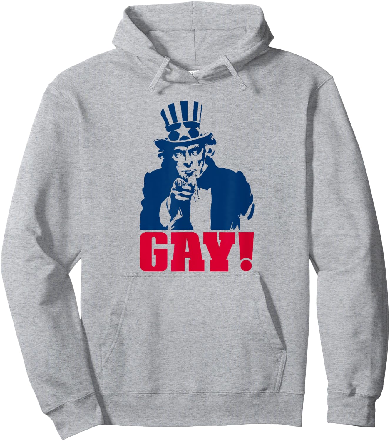 Uncle Sam GAY! Funny LGBT Pride Meme I WANT YOU Hoodie - Hoodie | Ash