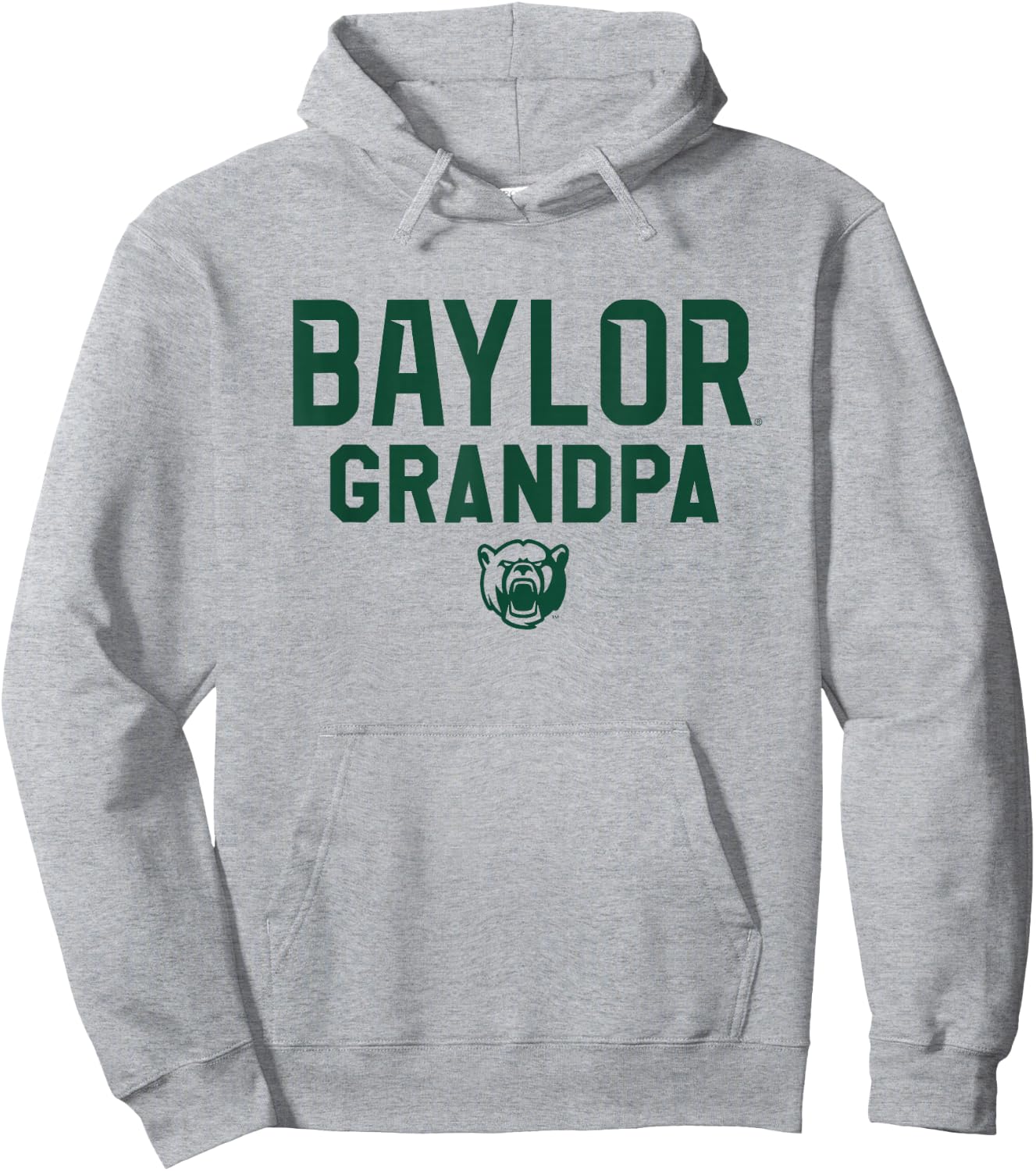 Baylor University Bears Grandpa Hoodie - Hoodie | Ash