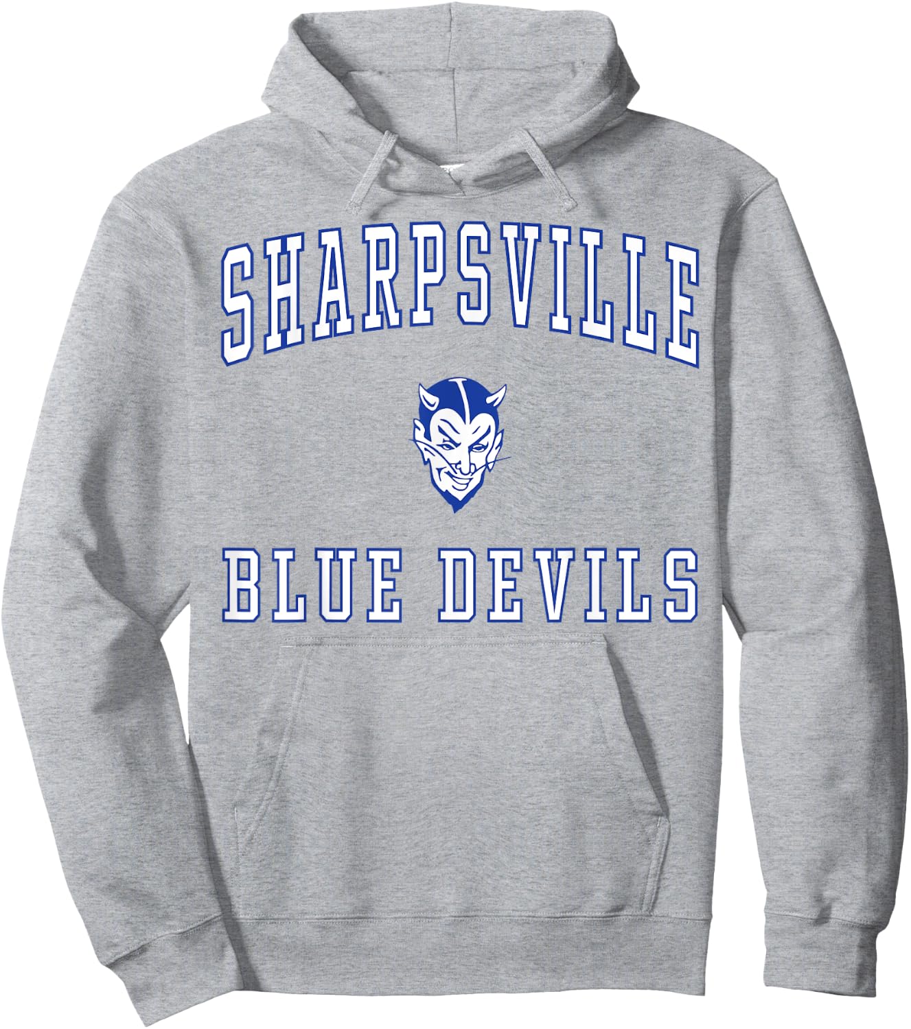 Sharpsville High School Blue Devils Hoodie - Hoodie | Ash