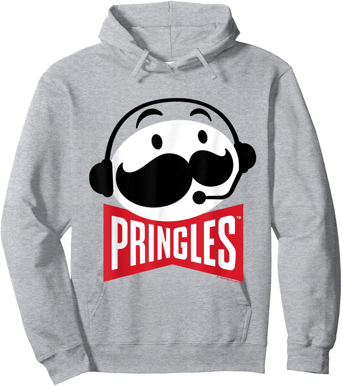 Pringles Logo Mr P Gaming-Kopfhörer-Mikrofon Hoodie - Hoodie | Ash