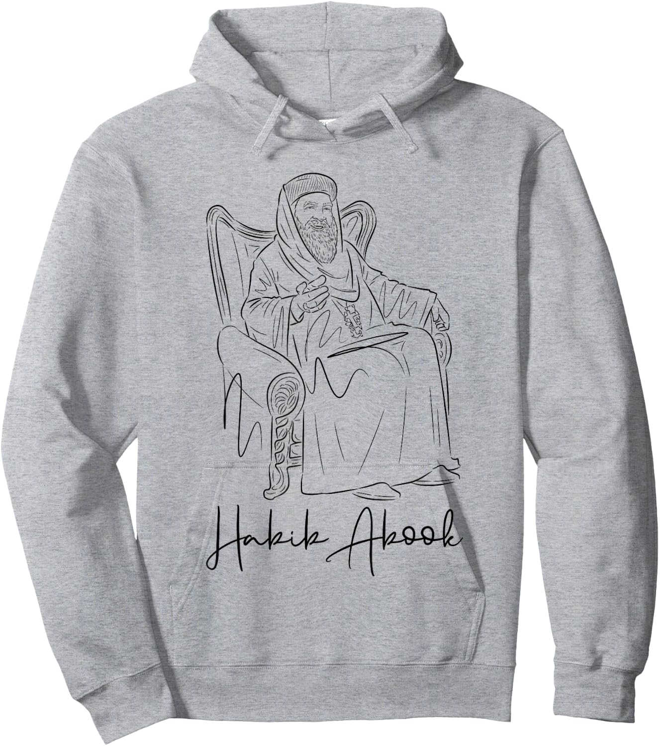 Habib Abook (St. Pope Kyrillos VI) Hoodie - Hoodie | Ash