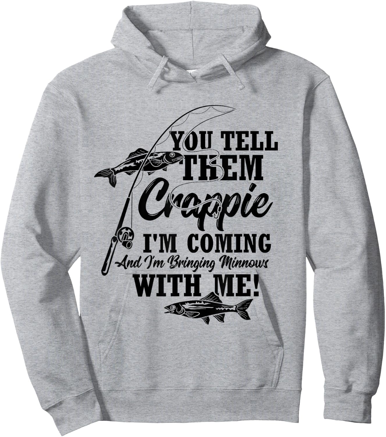 Crappie Fishing Angler Hoodie - Hoodie | Ash