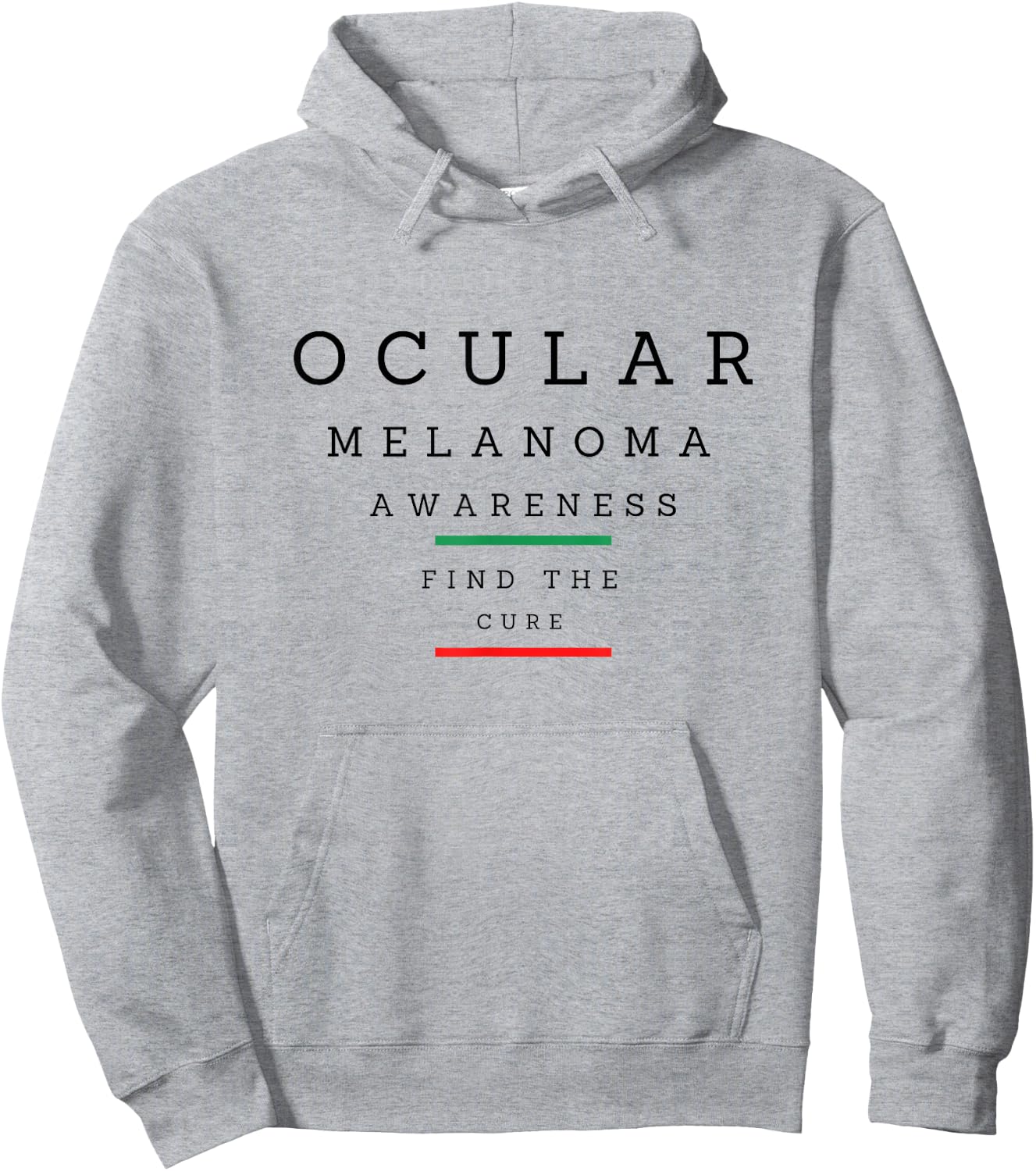 Ocular Melanoma Awareness Hoodie - Hoodie | Ash