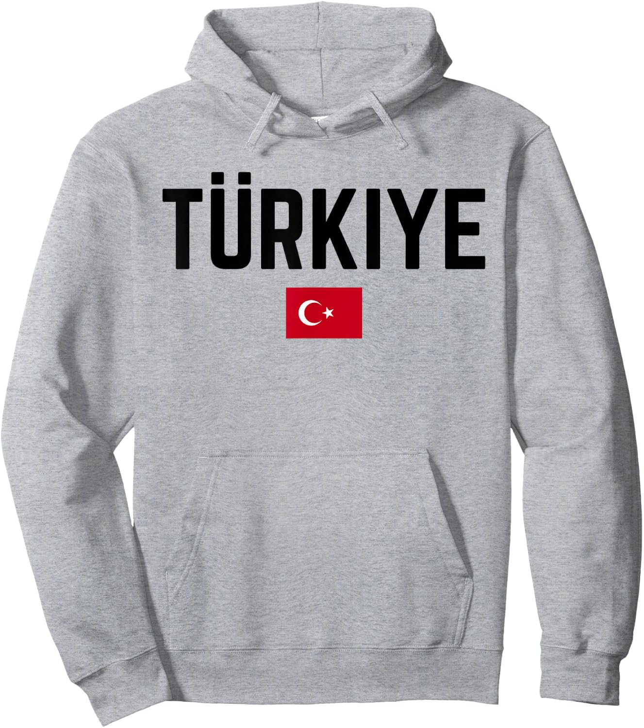 TÜRKIYE Flag | Men Women Kids | TURKEY TÜRKIYE Hoodie - Hoodie | Ash