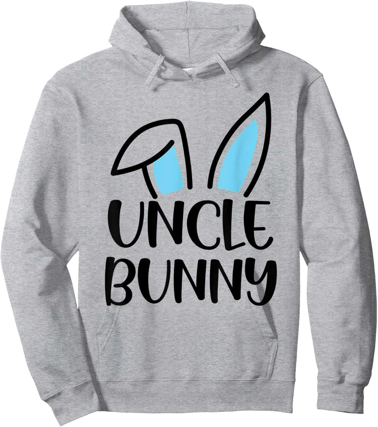 Funny Uncle Bunny Happy Easter Family Matching Hoodie - Hoodie | Ash