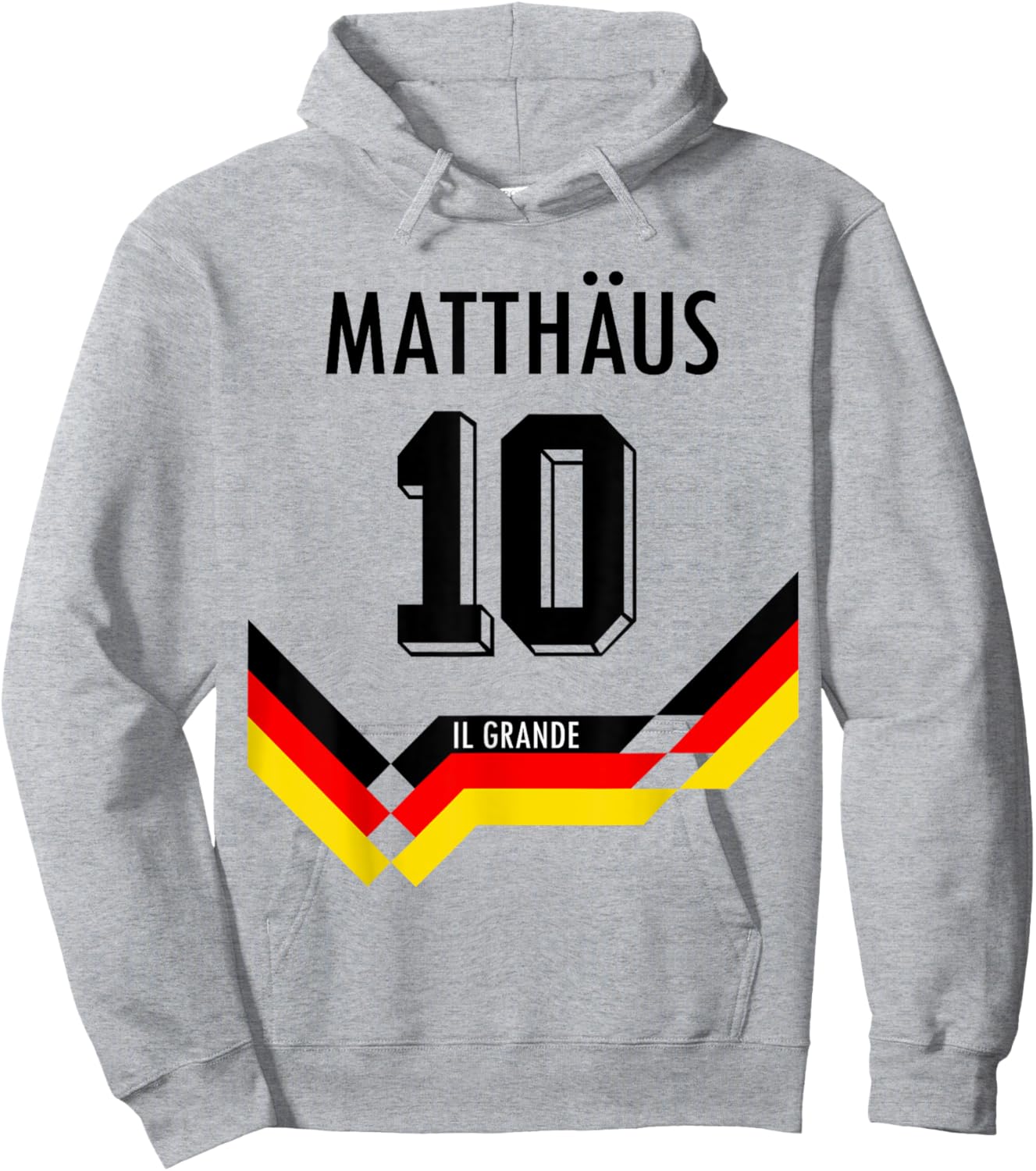 Matthäus #10 Deutschland Fußball Fans Hoodie - Hoodie | Ash