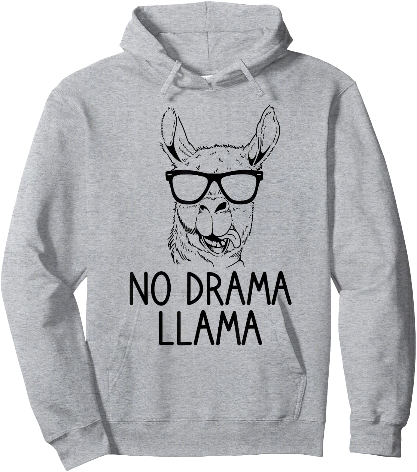 No Drama Llama Hoodie - Hoodie | Ash