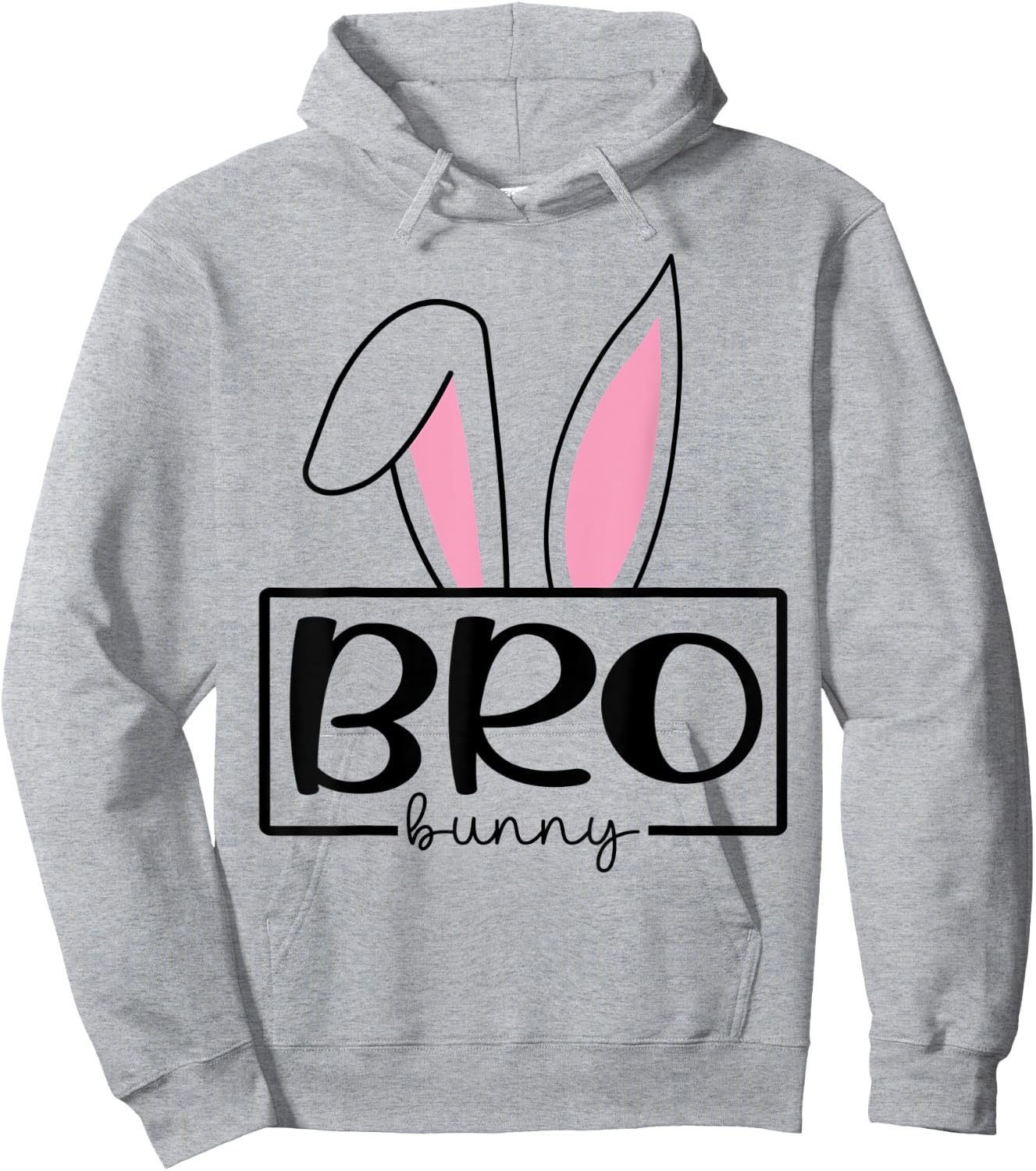 Funny Bro Bunny Happy Easter Family Matching Hoodie - Hoodie | Ash