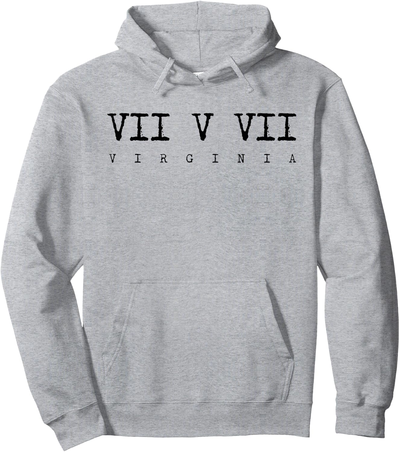 Roman Numeral Area Code Shirt 757 Virginia Gift Hoodie - Hoodie | Ash