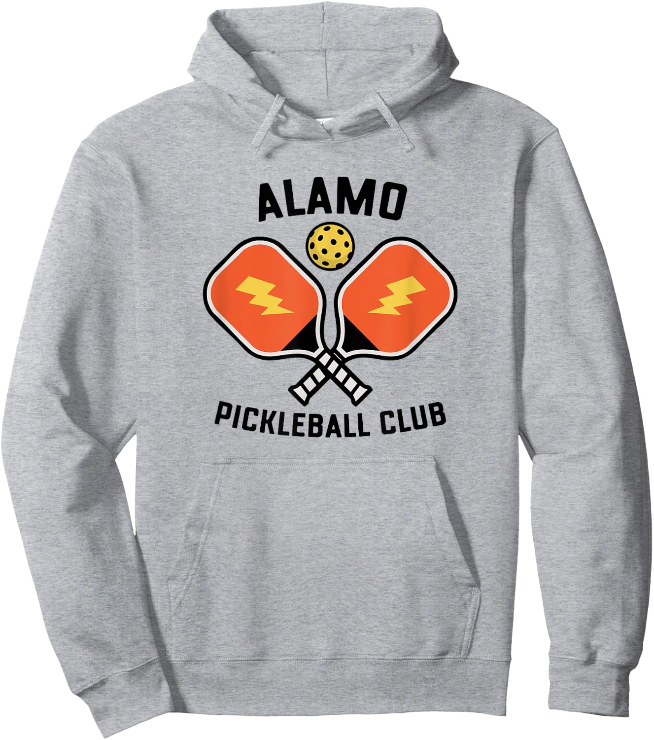 Alamo Pickleball Club Pickle Ball Team Retro Hoodie - Hoodie | Ash