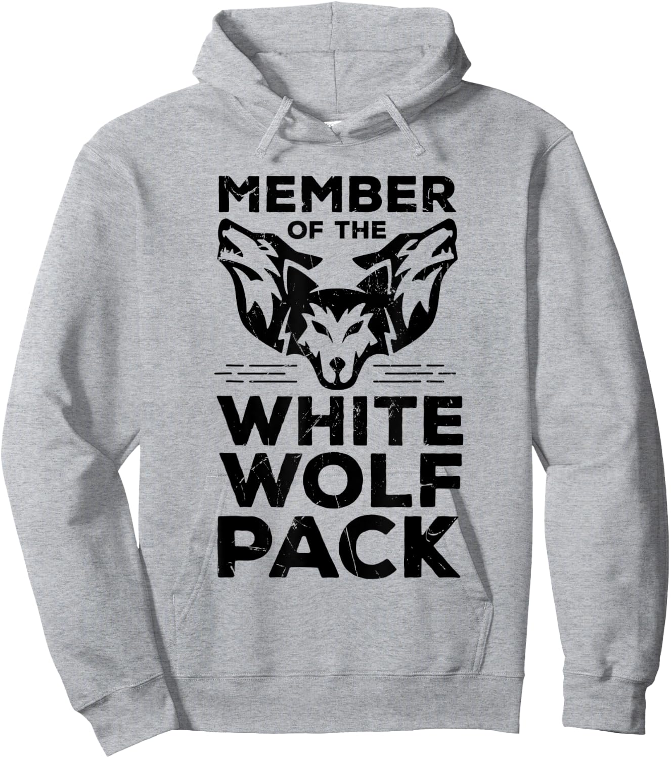 Cool Member Of The White Wolf Pack Wolf Lovers Hoodie - Hoodie | Ash