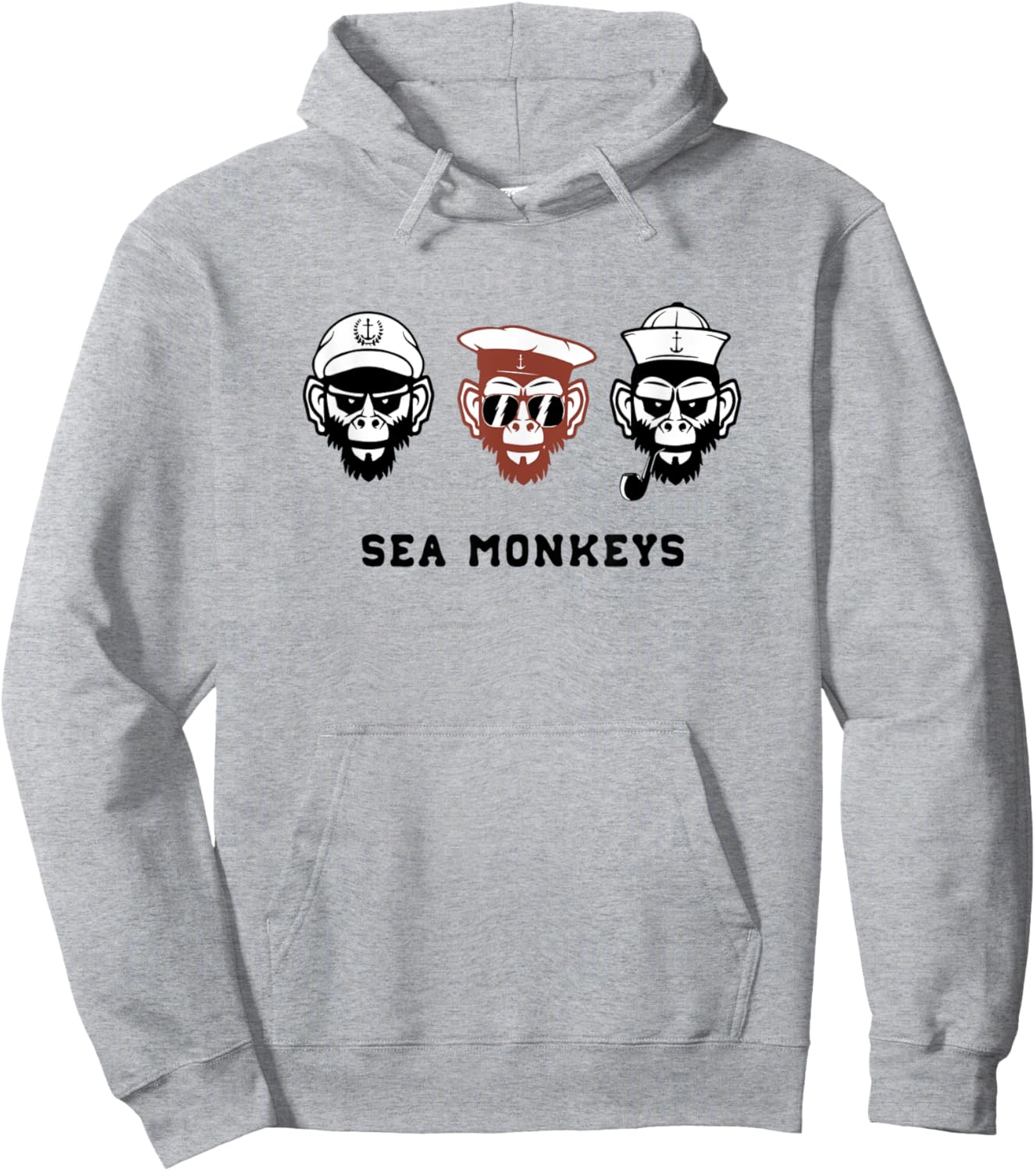 Sea Monkeys Ship Captain Funny Shirt Hoodie - Hoodie | Ash