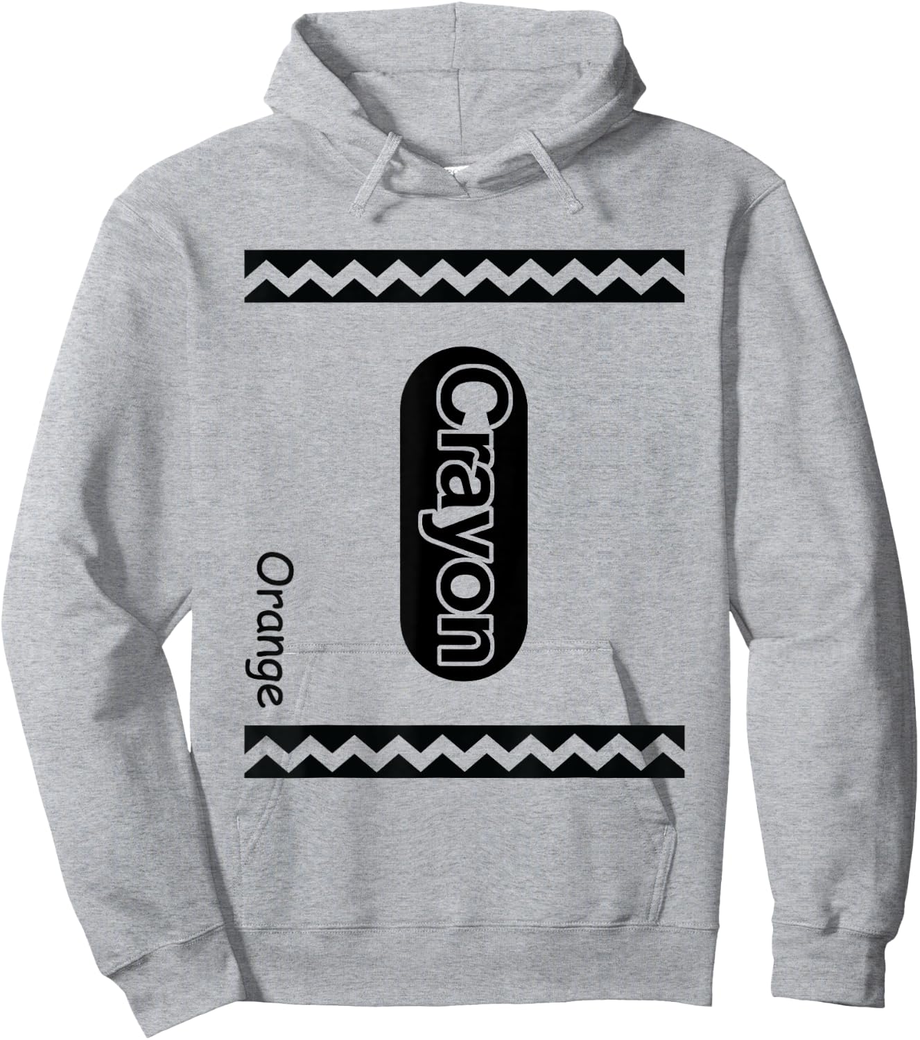 Orange Crayon Costume Outfit Hoodie - Hoodie | Ash
