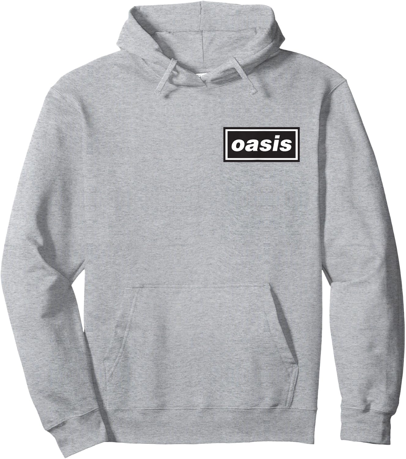 Oasis – Pocket Hit Logo Grey , grey, S Hoodie - Hoodie | Ash