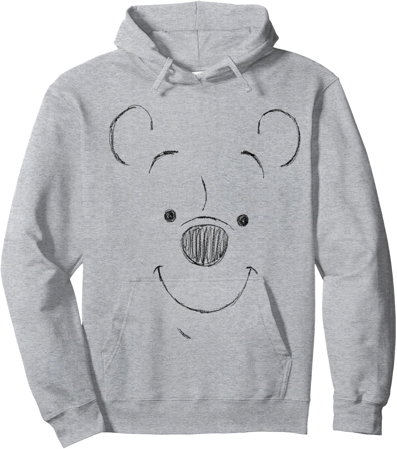 Winnie the Pooh Face , White Hoodie - Hoodie | Ash