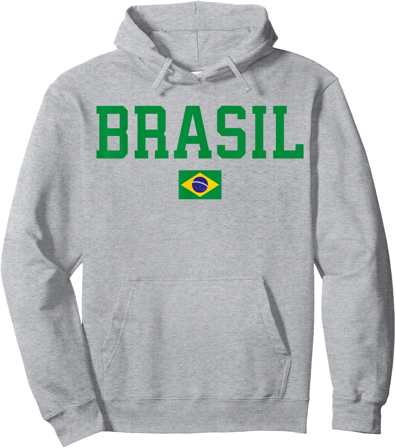 Brasil Brazil Flag Hoodie - Hoodie | Ash