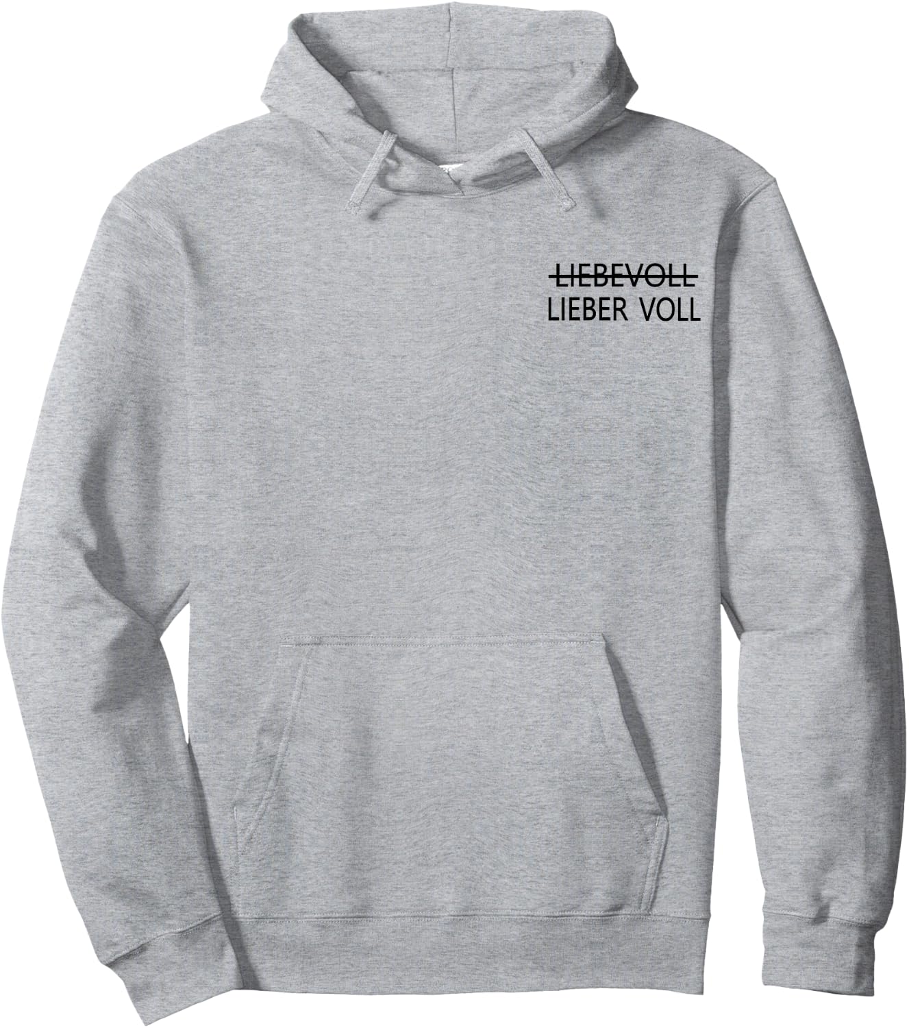 Lieber voll als liebevoll , White Hoodie - Hoodie | Ash