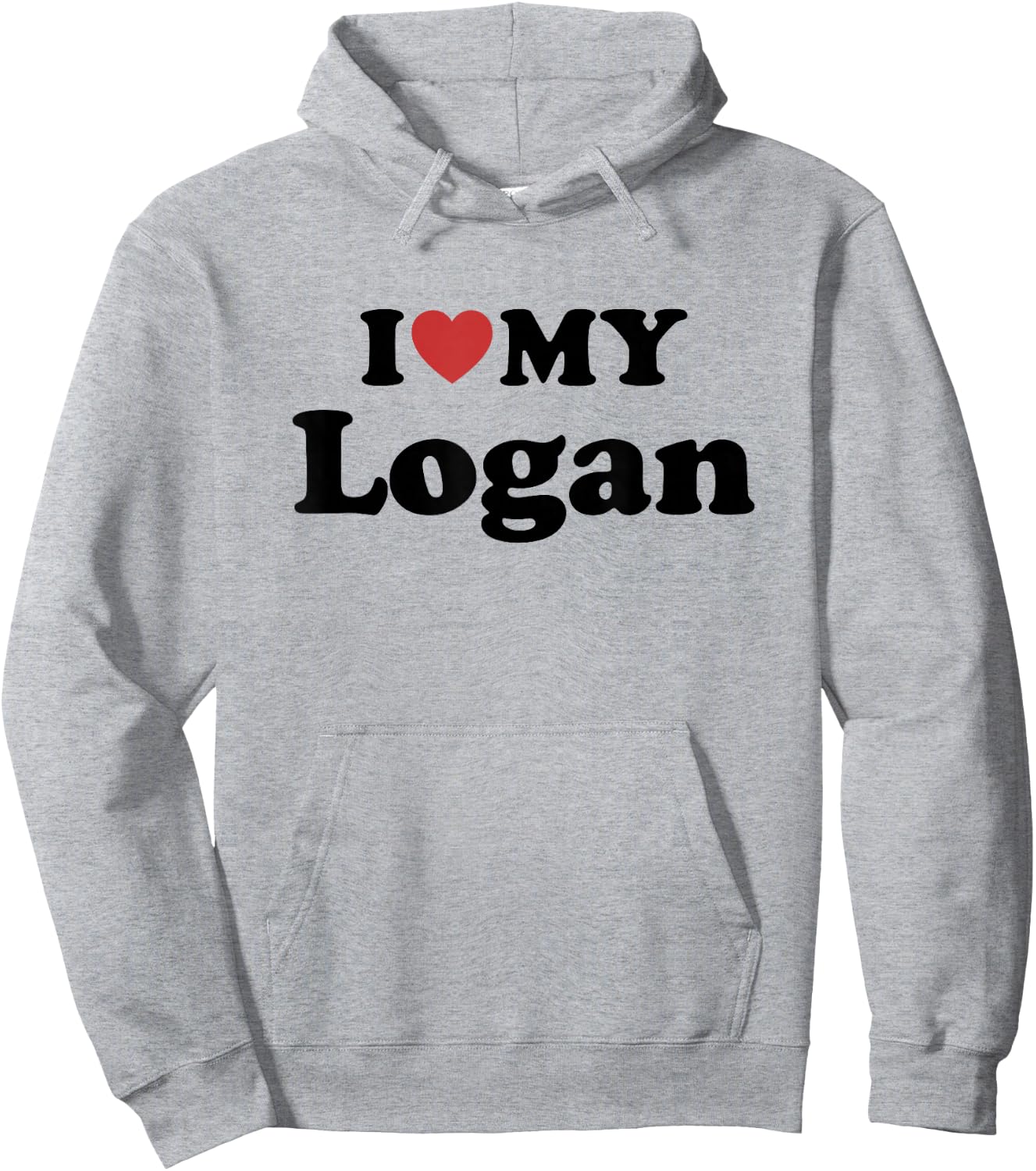 I Love My Logan Hoodie - Hoodie | Ash