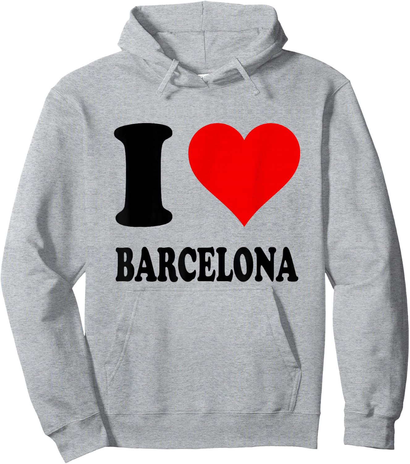 I Love Barcelona , White Hoodie - Hoodie | Ash