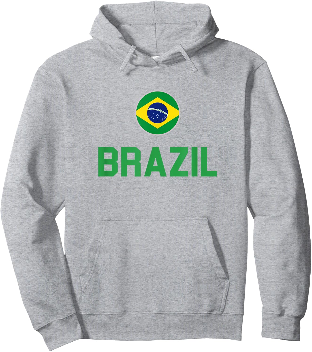 Brazil 2024 Brazilian Flag Proud , yellow Hoodie - Hoodie | Ash