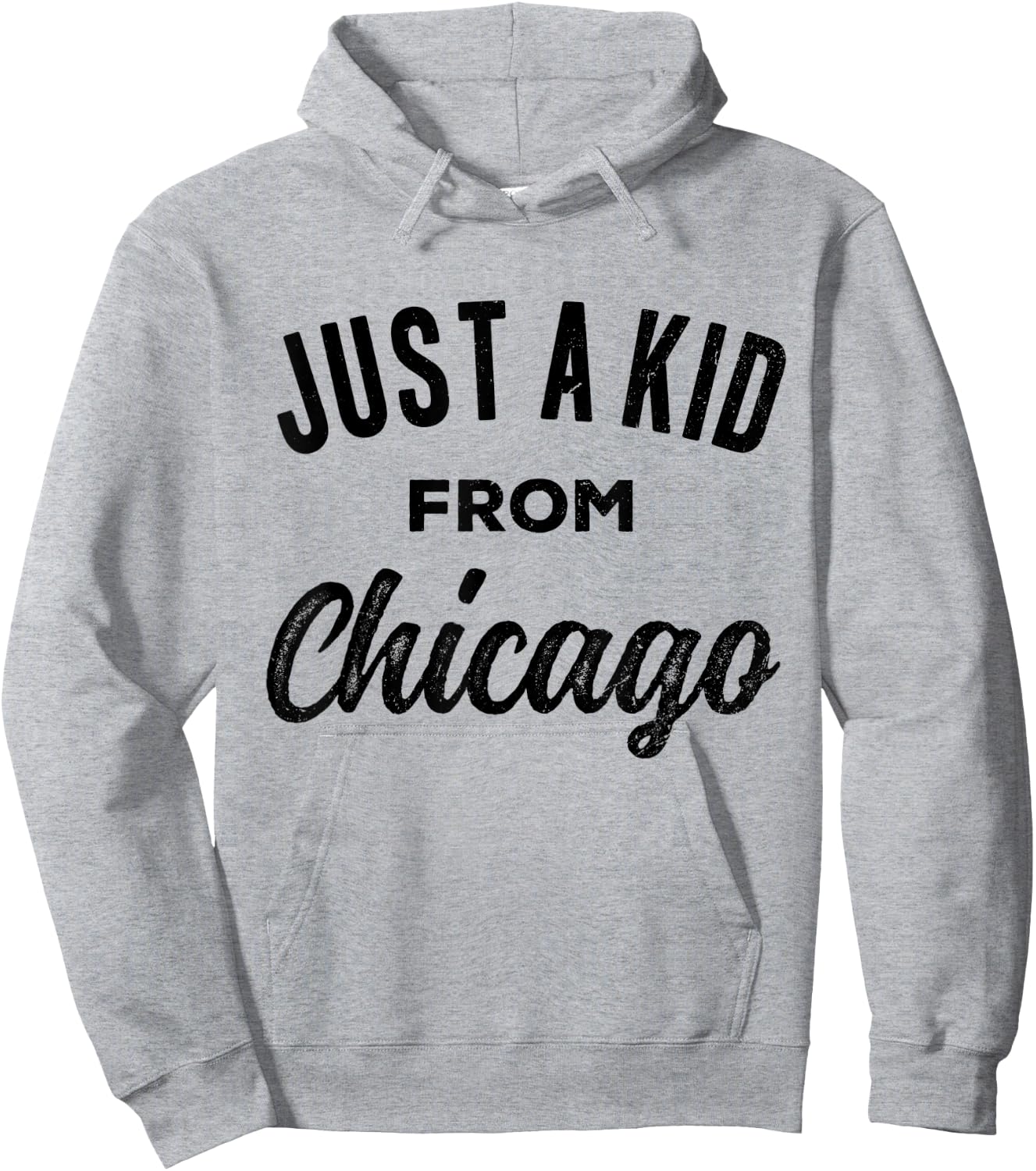 Just A Kid From Chicago Love Hometown Illinois Hoodie - Hoodie | Ash
