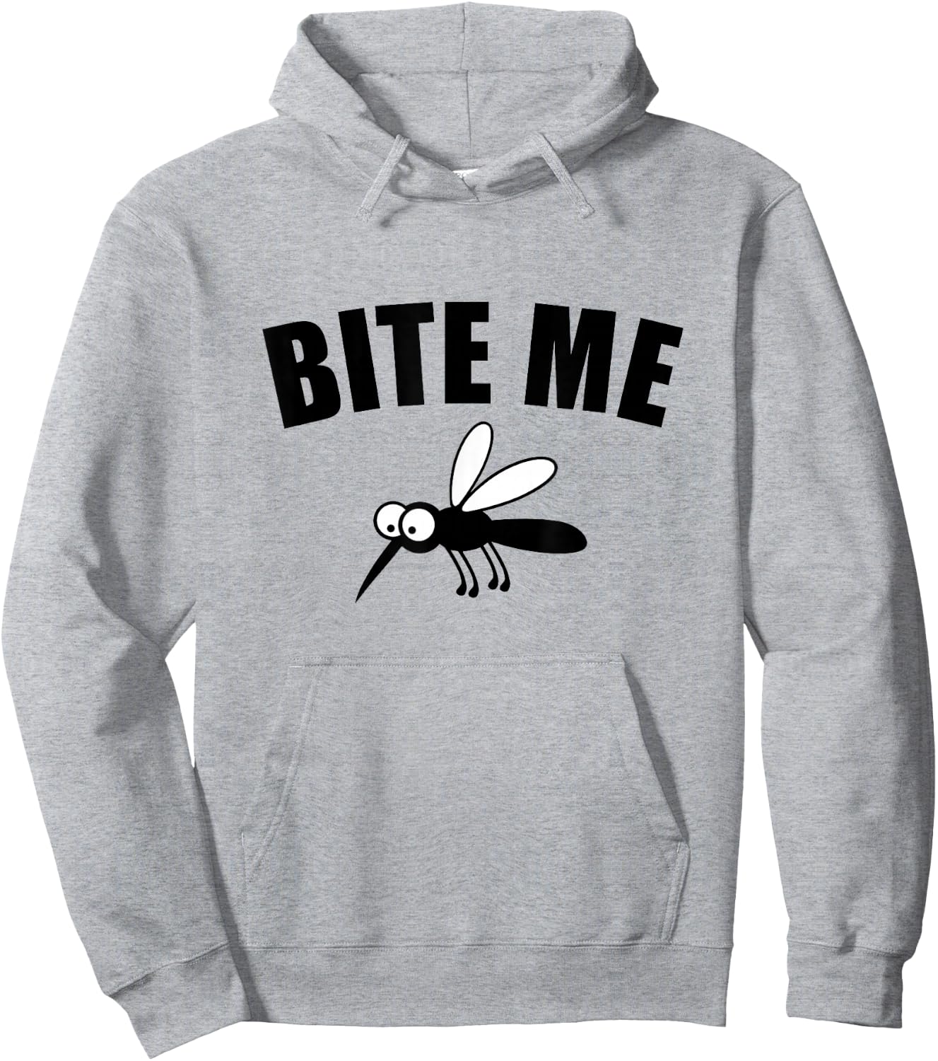 Bite Me Funny Camping Mosquito Hoodie - Hoodie | Ash