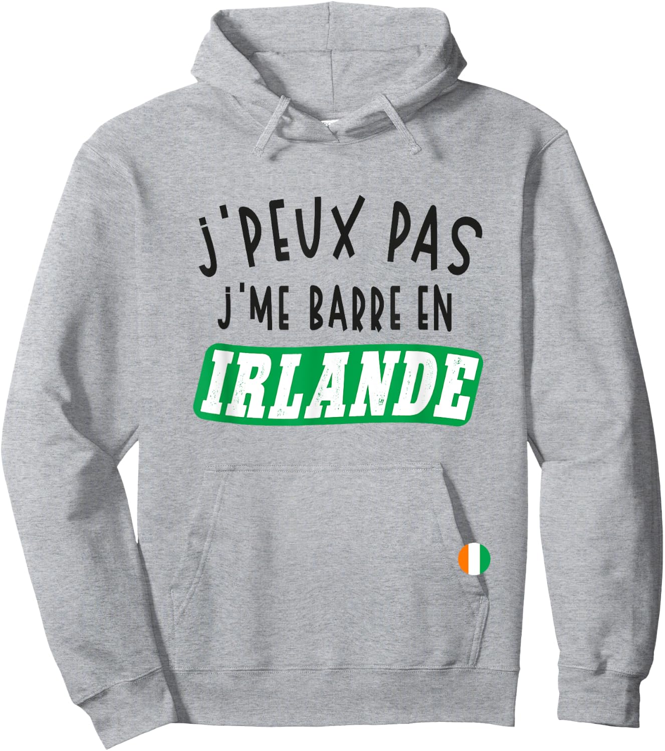 J'Peux Pas J'me Barre En Ireland , white, S Hoodie - Hoodie | Ash