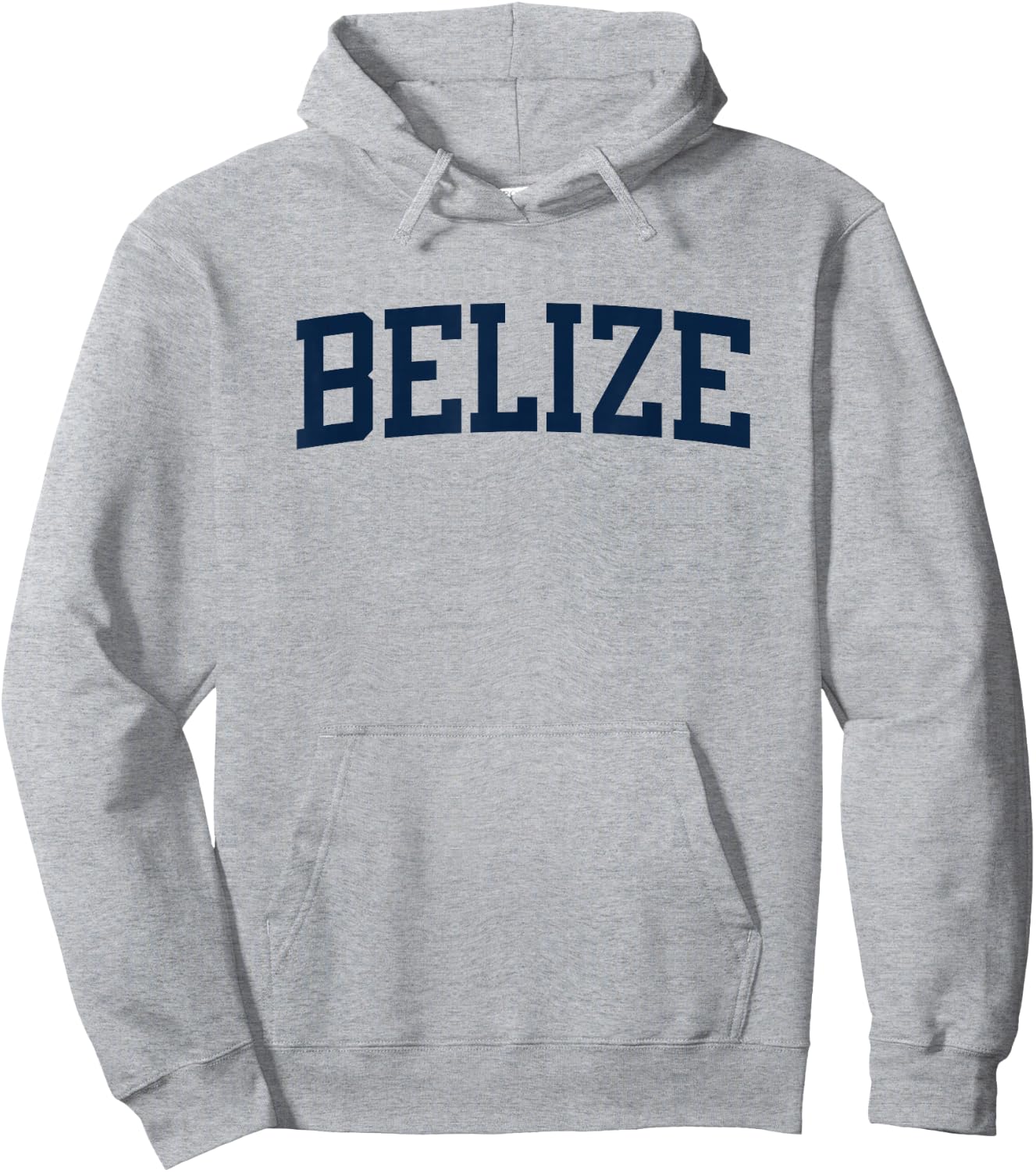 Belize Collegiate Style Varsity Block Letter Hoodie - Hoodie | Ash