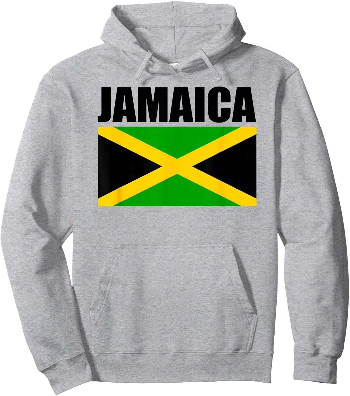 Jamaican Flag, Love Jamaica Hoodie - Hoodie | Ash