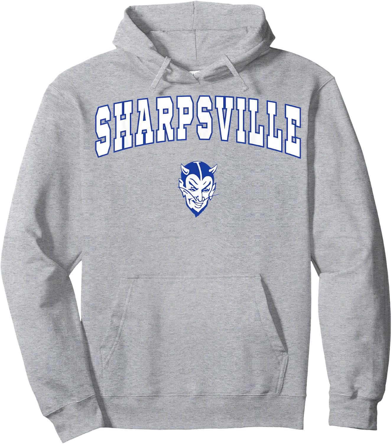 Sharpsville High School Blue Devils Hoodie - Hoodie | Ash