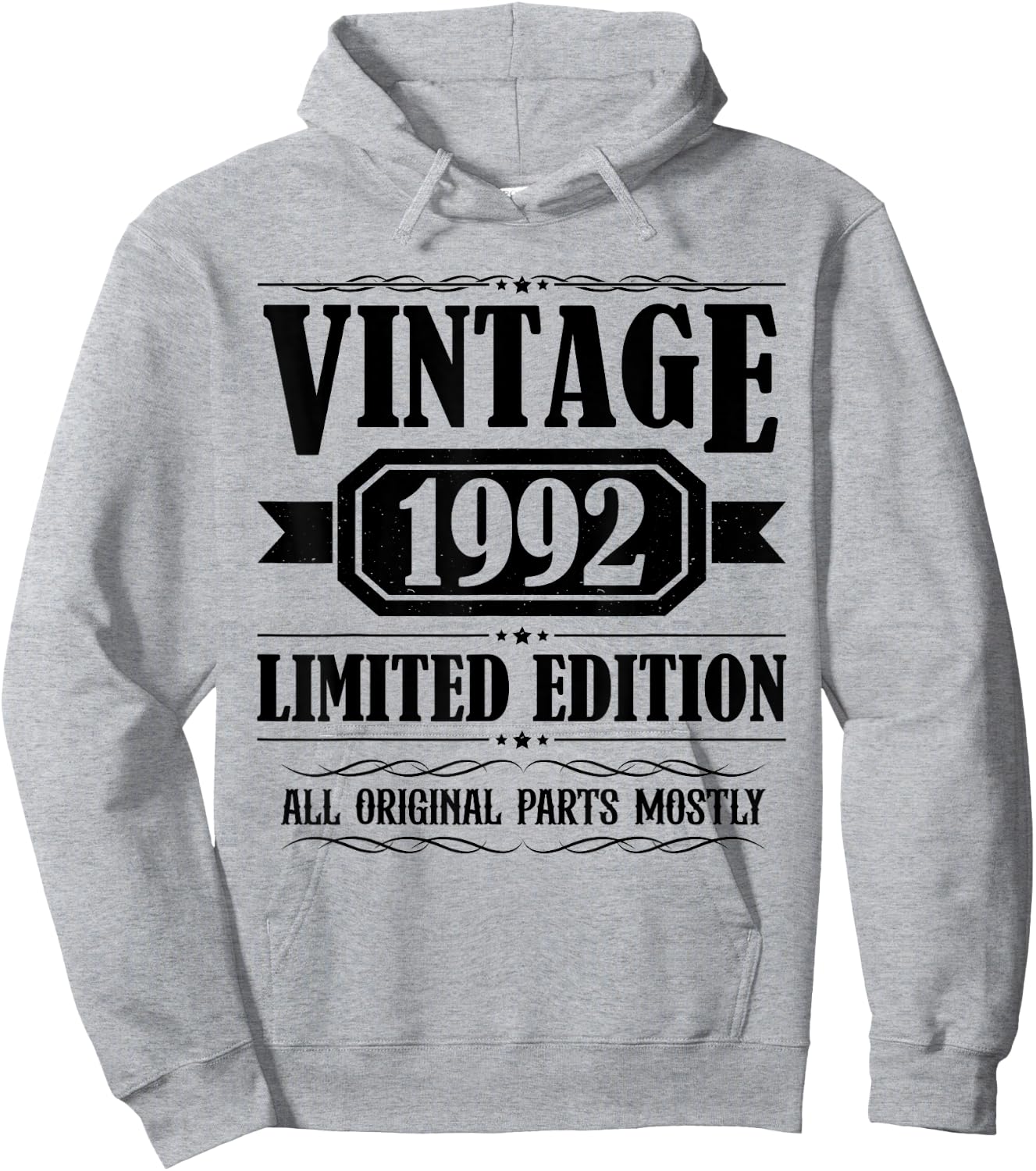 Vintage 1992 T Shirts Retro Funny 1992 Birthday Hoodie - Hoodie | Ash