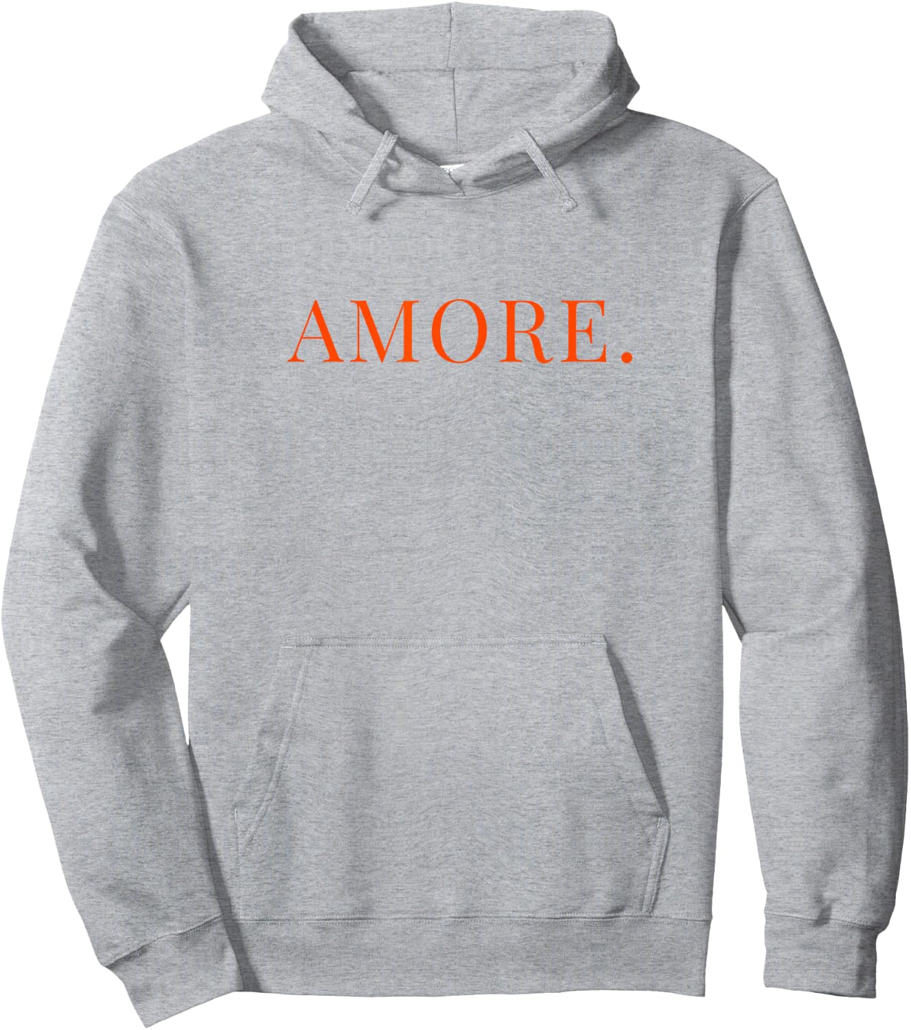 Minimalist Statement "Amore" Hoodie - Hoodie | Ash