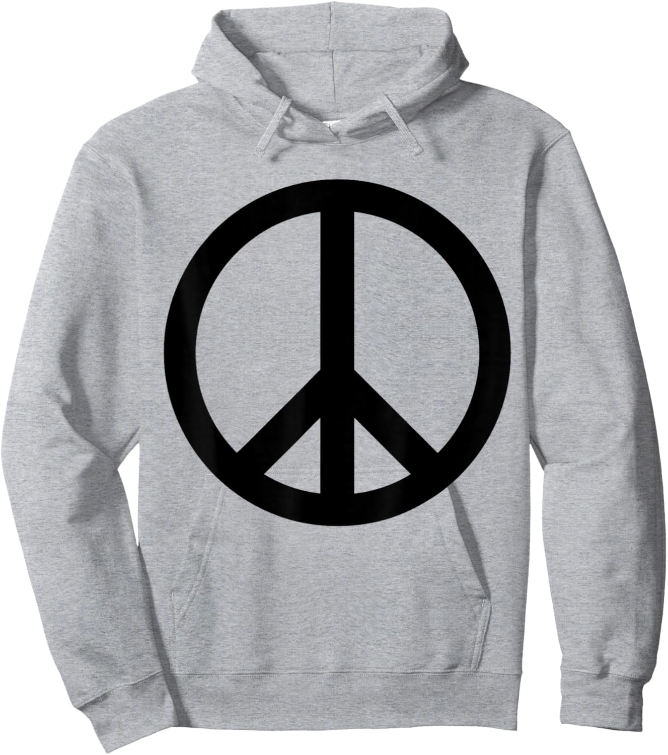 Black Peace Sign Hoodie - Hoodie | Ash