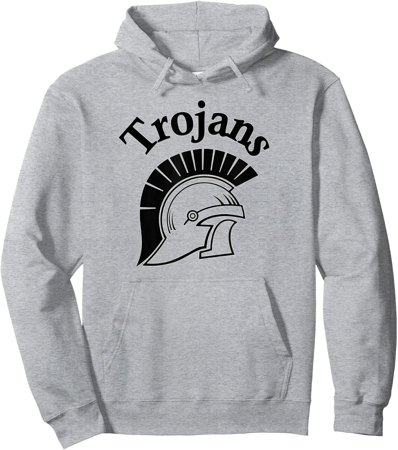 Trojans team - Black Logo Hoodie - Hoodie | Ash