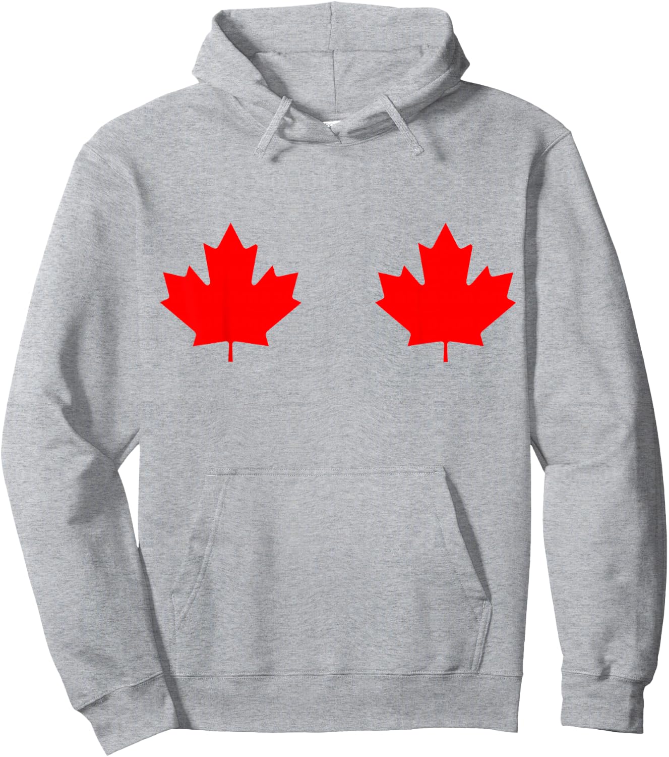 Maple Leaf Canada Day Canadian Flag Hoodie - Hoodie | Ash