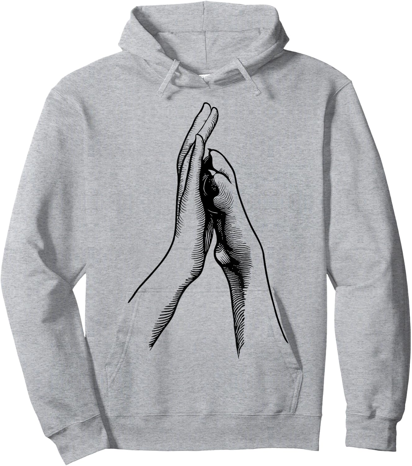 Dog Paw Human Hand High Five Hoodie - Hoodie | Ash