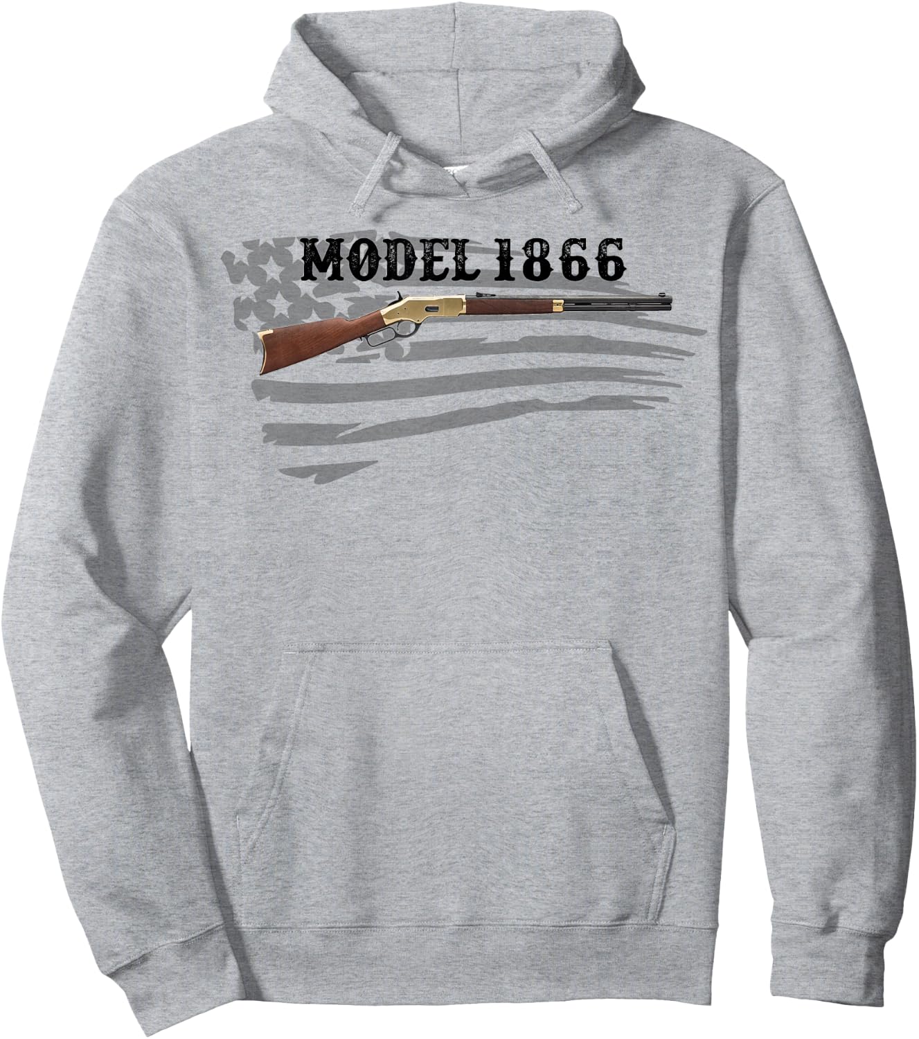 Model 1866 Lever Action Rifle Hoodie - Hoodie | Ash