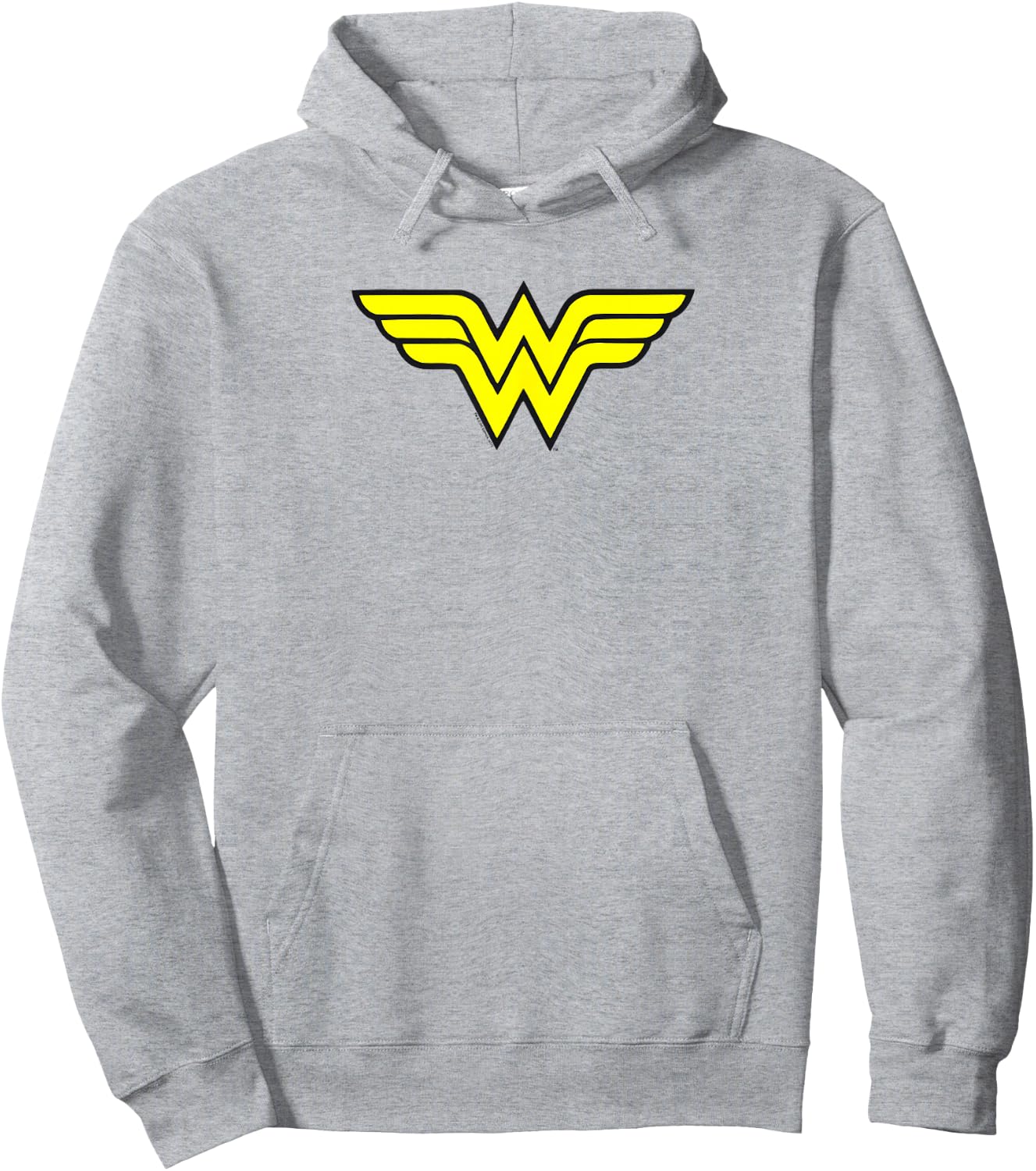Wonder Woman Classic W Logo Hoodie - Hoodie | Ash