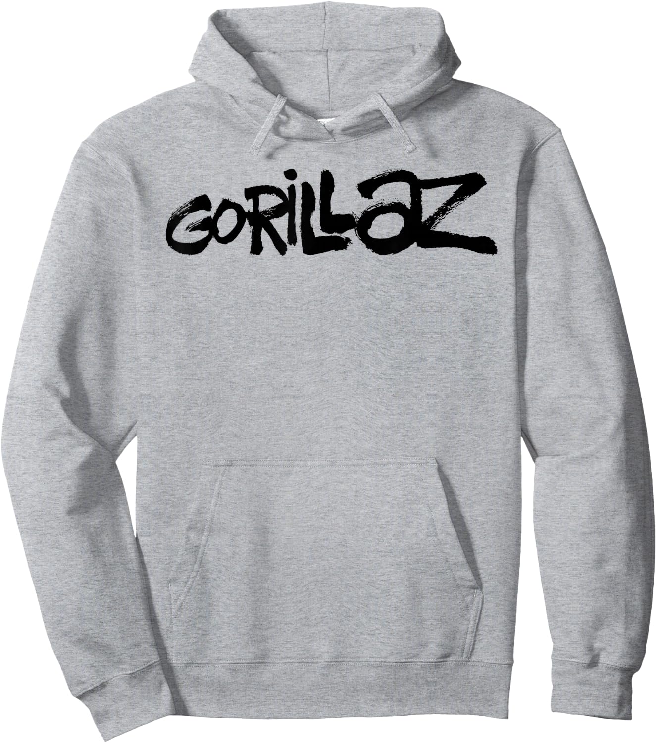 Gorillaz Black Paint Brush Logo Hoodie - Hoodie | Ash